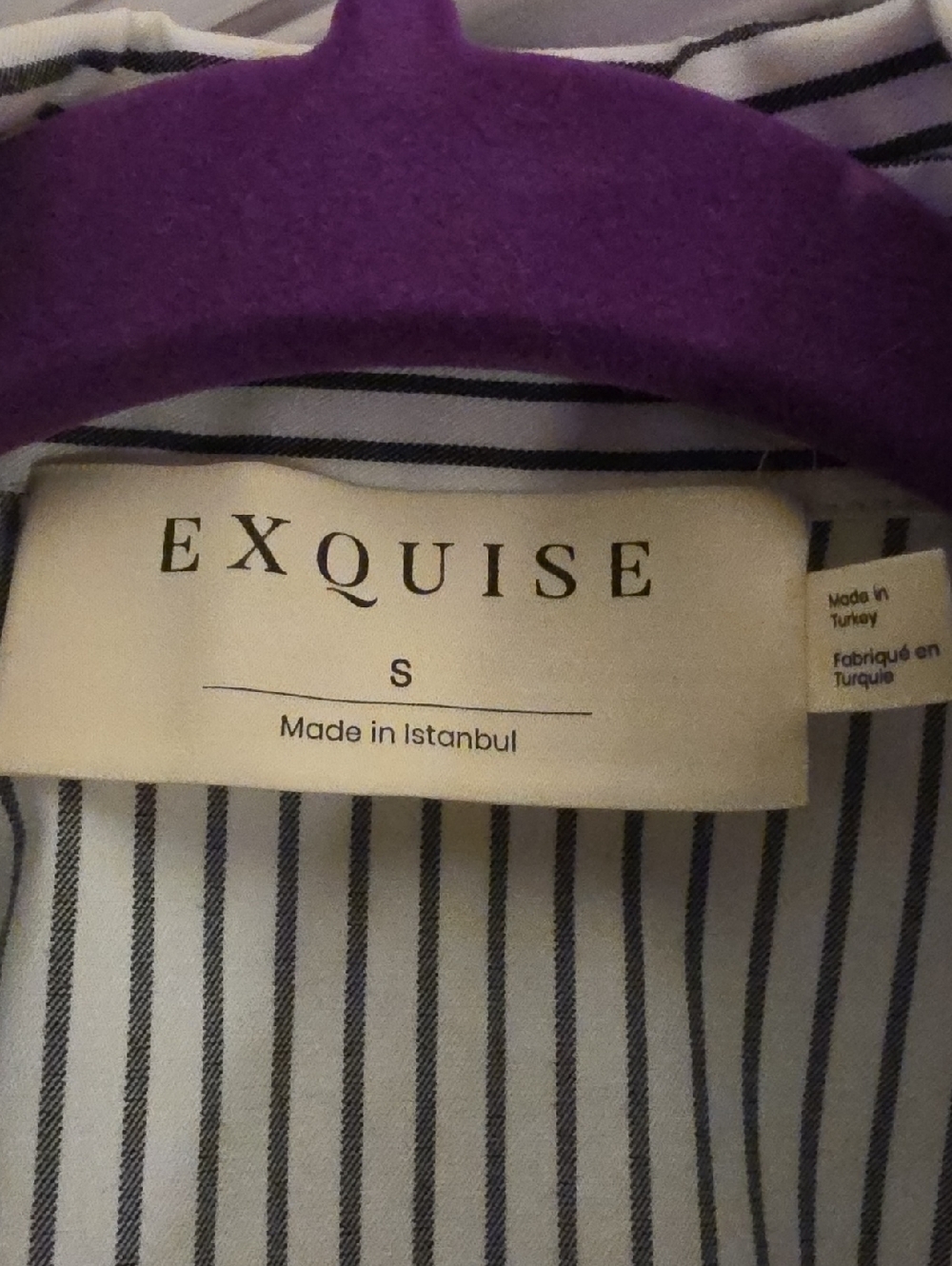 Exquise Midi Shirt Dress Small Black Motif Versatile - Picture 5 of 8